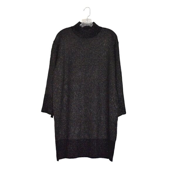 Cooper ST Alice Knit Metallic Pullover Black Dress Size M - Picture 1 of 13